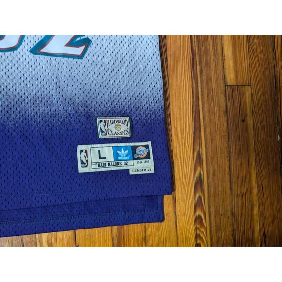 Adidas Utah Jazz Karl Malone Soul Swingman Jersey Mens Large - Picture 6 of 9
